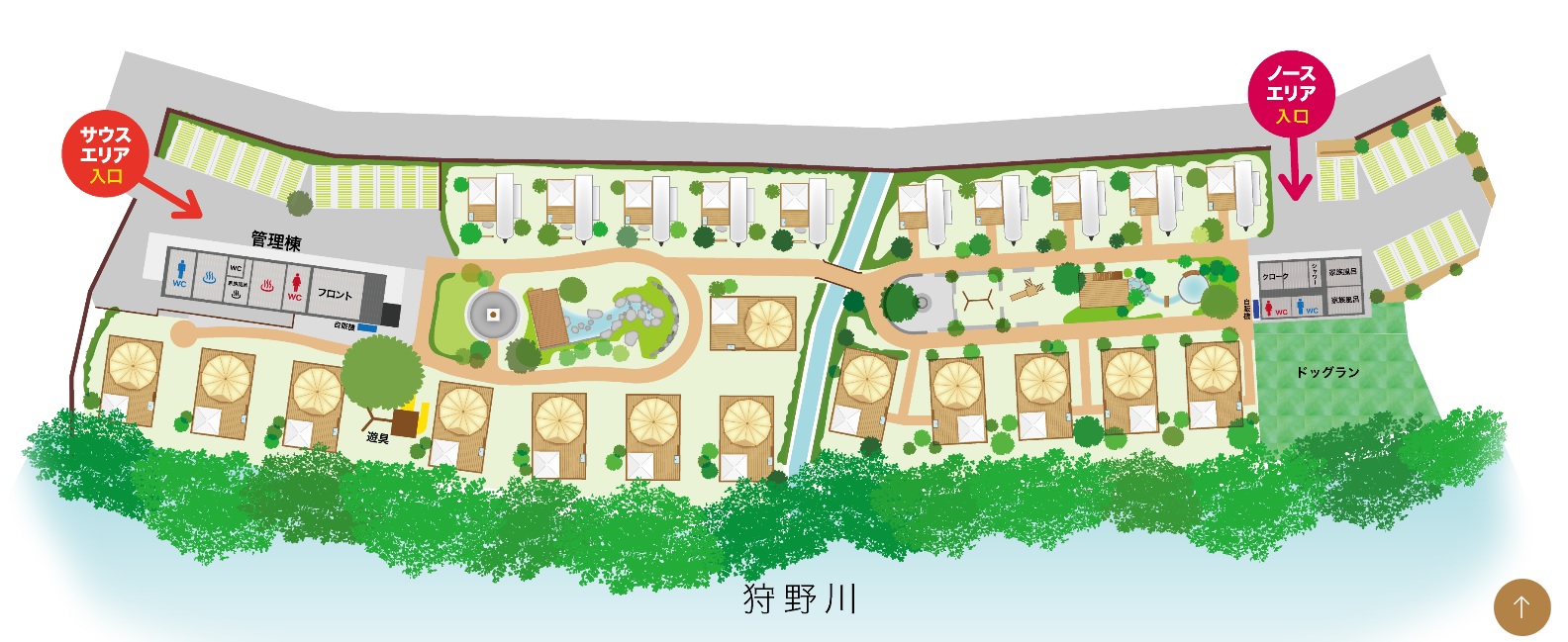ウフフビレッジ全体図