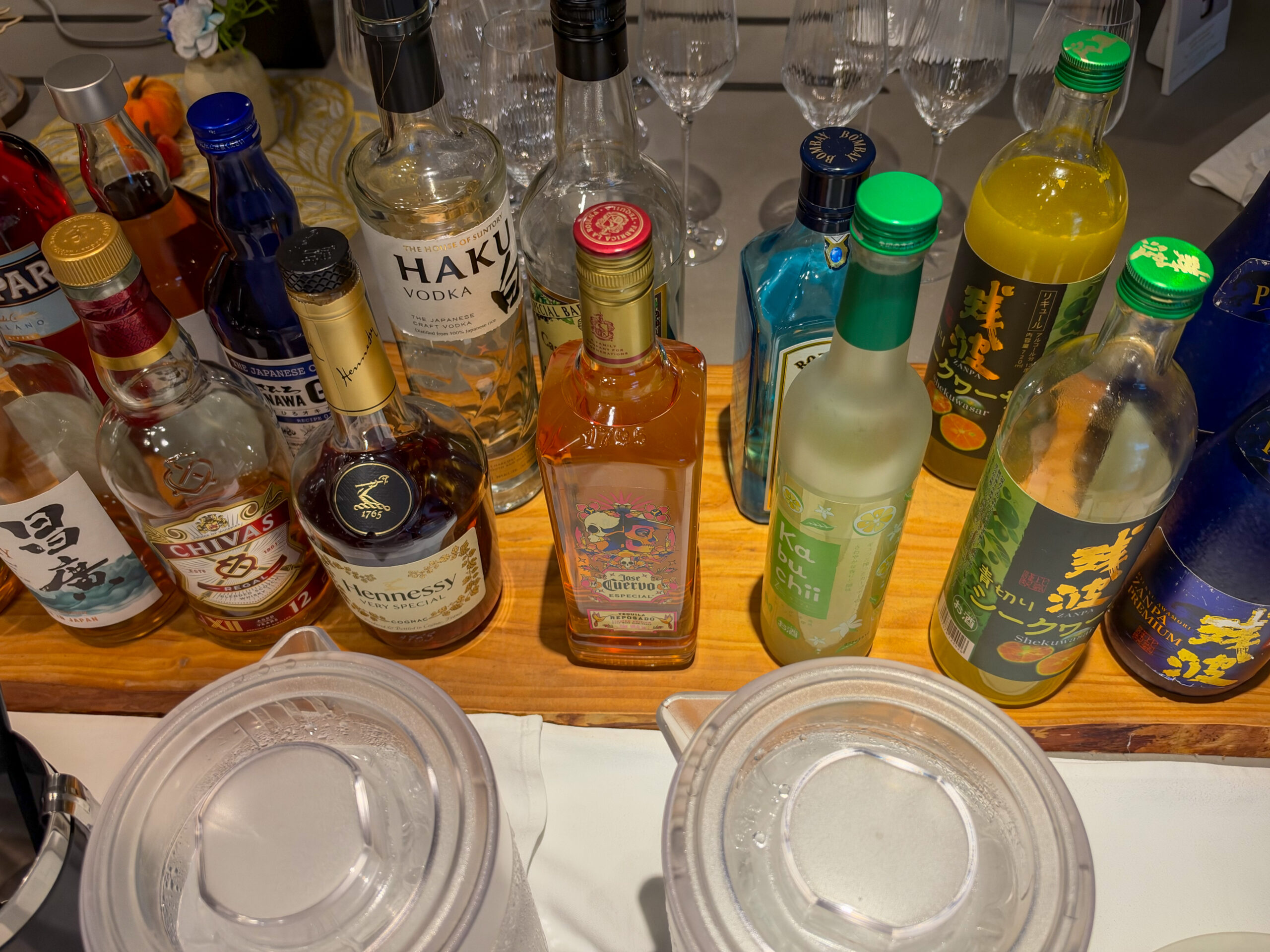 ナイトキャップで用意された酒類